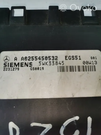 Mercedes-Benz E W210 Pavarų dėžės valdymo blokas A0255450532