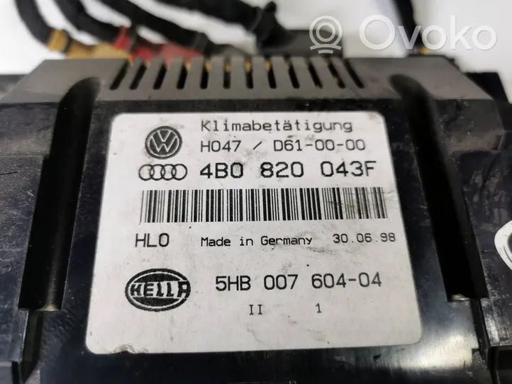 Audi A6 S6 C5 4B Panel klimatyzacji 4B0820043F
