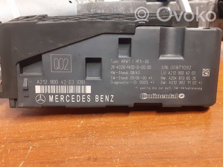 Mercedes-Benz E W212 Siłownik elektryczny podnoszenia klapy tylnej / bagażnika A2128203642