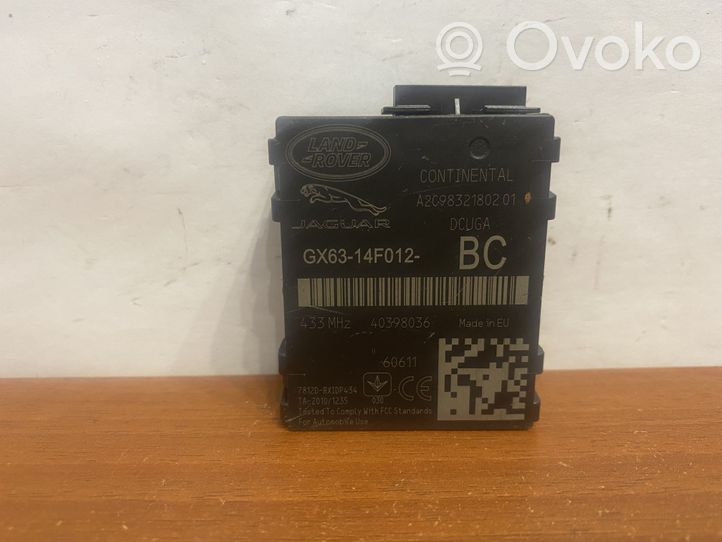 Jaguar XF X260 Module de pression des pneus GX6314F012BC