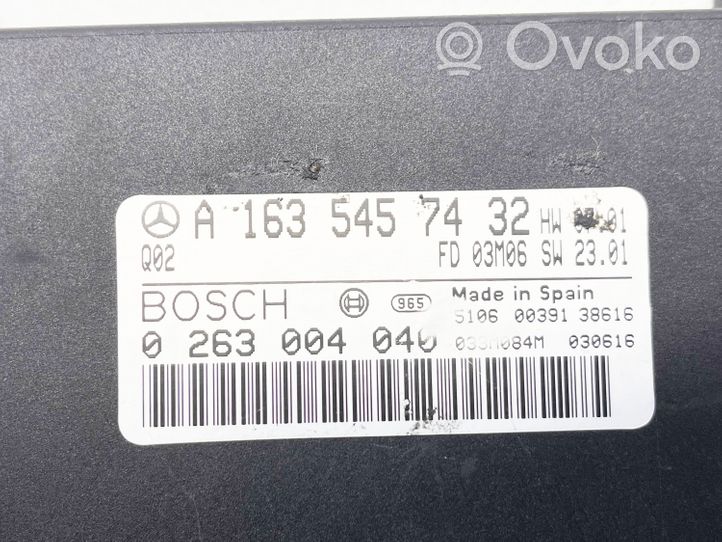 Mercedes-Benz ML W163 Pysäköintitutkan (PCD) ohjainlaite/moduuli A1635457432