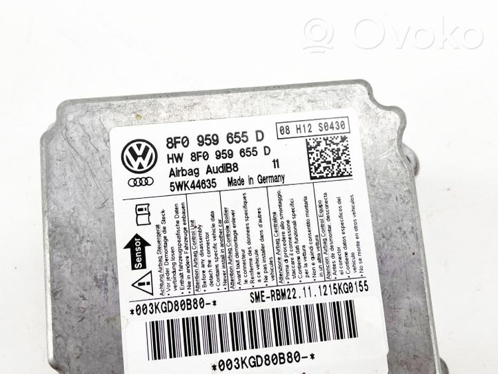 Audi A5 8T 8F Module de contrôle airbag 8F0959655D