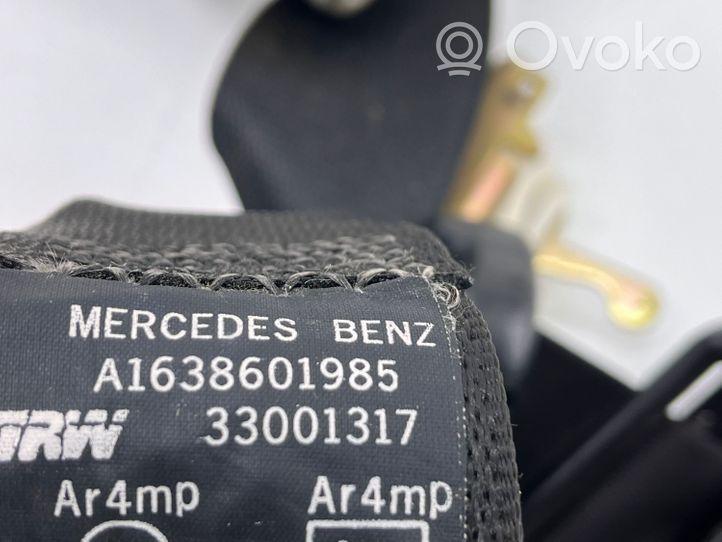 Mercedes-Benz ML W163 Задний ремень безопасности A1638601985