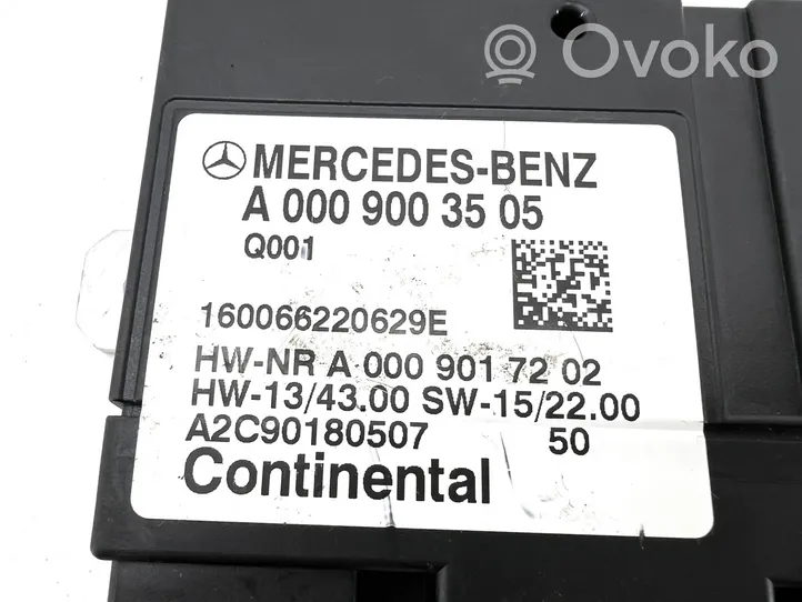 Mercedes-Benz C W205 Centralina/modulo pompa dell’impianto di iniezione A0009003505