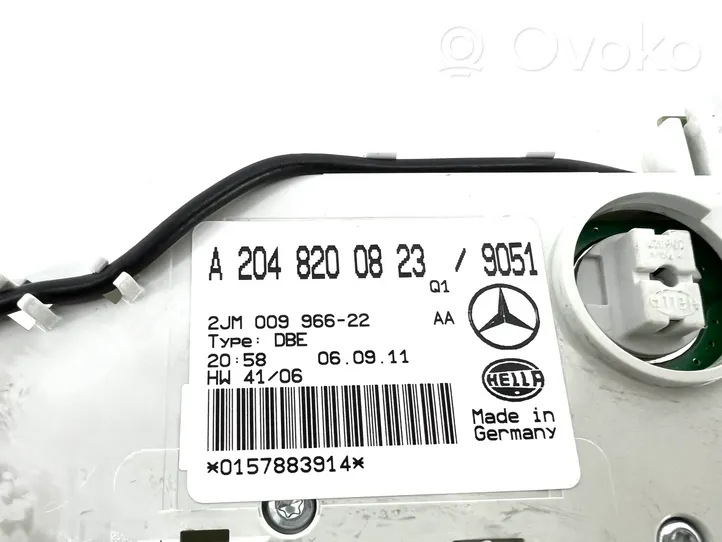 Mercedes-Benz C W204 Światło fotela przedniego A0128206610