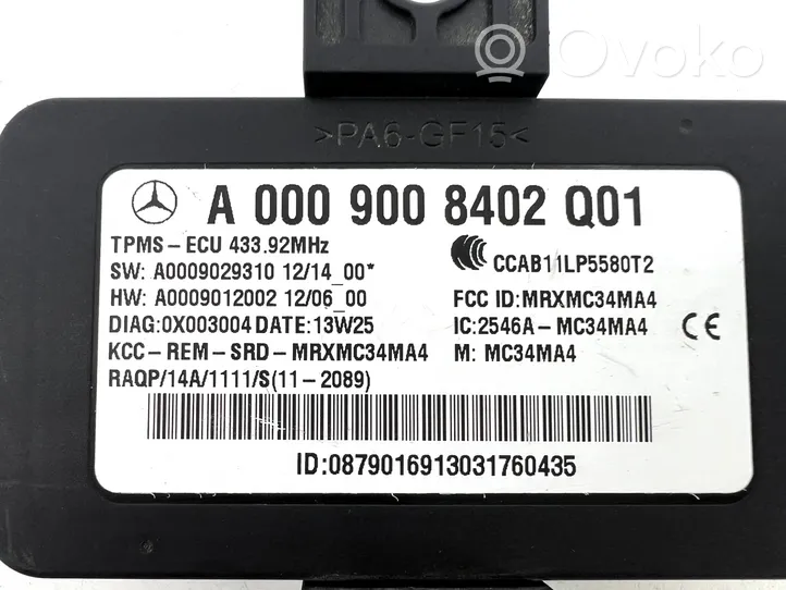 Mercedes-Benz GLA W156 Padangų slėgio valdymo blokas A0009008402