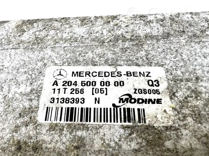 Mercedes-Benz C W204 Радиатор интеркулера A2045000000