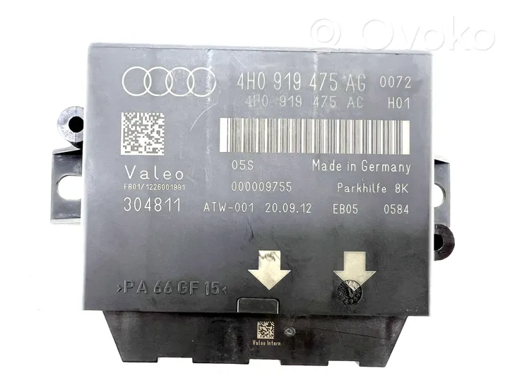 Audi A6 C7 Pysäköintitutkan (PCD) ohjainlaite/moduuli 4H0919475AG