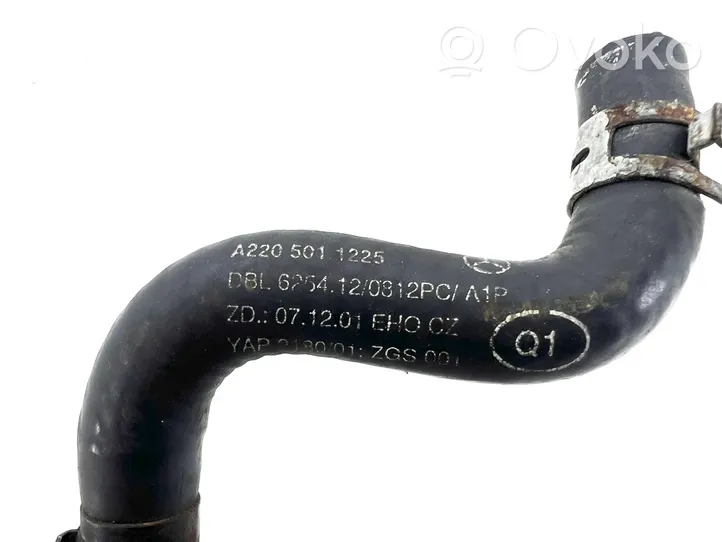 Mercedes-Benz S W220 Engine coolant pipe/hose A2205011225