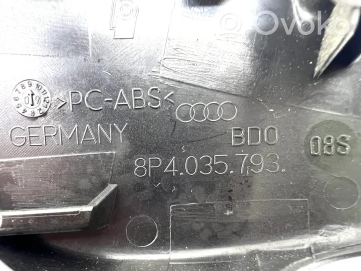 Audi A3 S3 A3 Sportback 8P Задняя отделка громкоговорителя 8P4035793