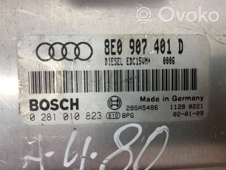 Audi A4 S4 B6 8E 8H Variklio valdymo blokas 8E0907401D