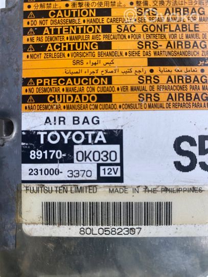 Toyota Hilux (AN10, AN20, AN30) Centralina/modulo airbag 891700K030