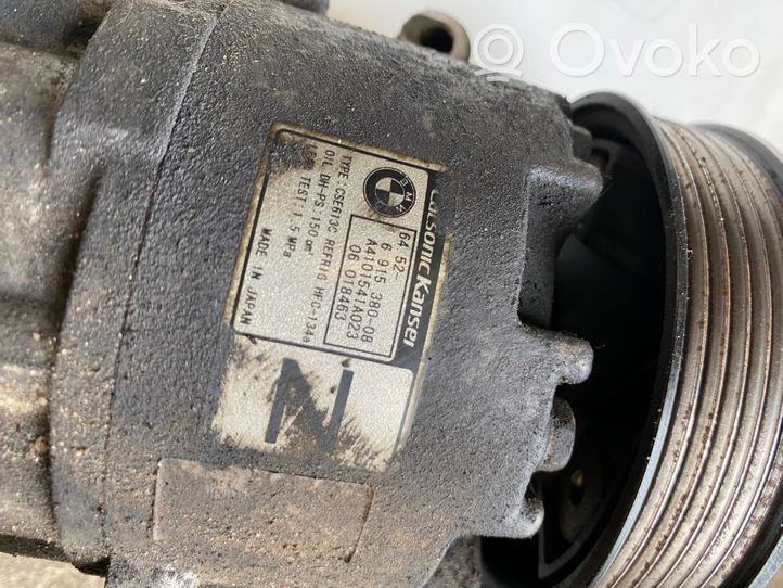 BMW 3 E90 E91 Ilmastointilaitteen kompressorin pumppu (A/C) 6915380