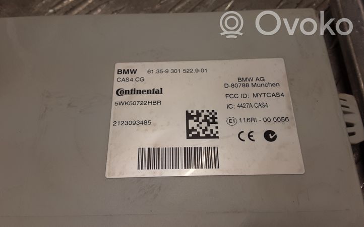 BMW 5 F10 F11 Komputer / Sterownik ECU i komplet kluczy 61359301522