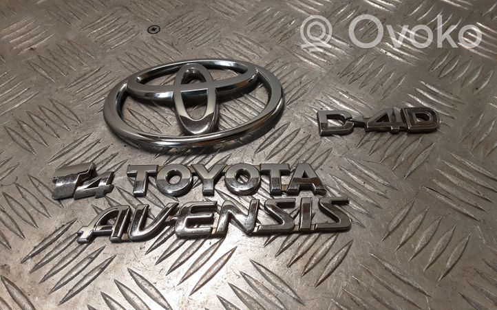 Toyota Avensis T250 Logo portiera di carico posteriore 7543105050