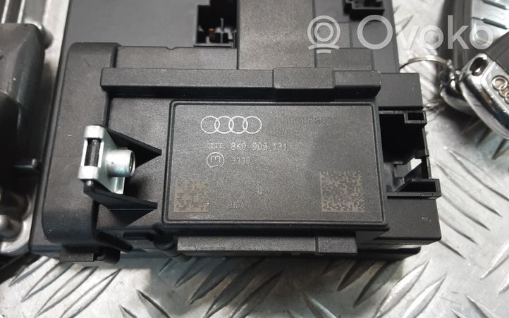 Audi A4 S4 B8 8K Kit centralina motore ECU e serratura 8R0907401J