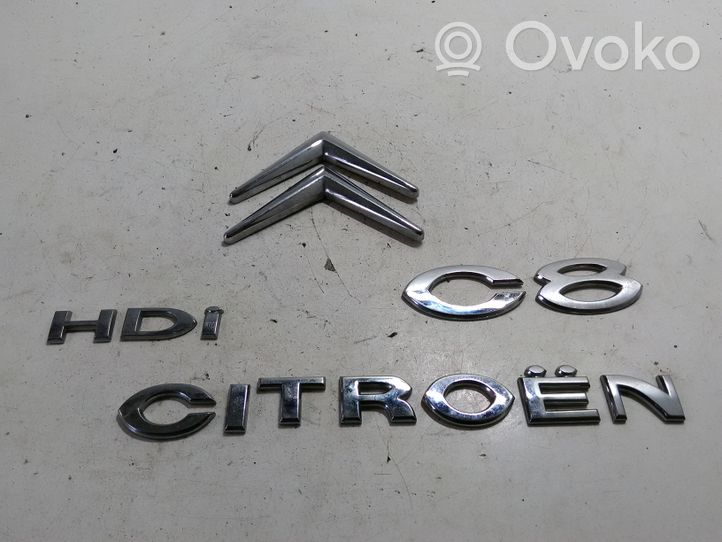 Citroen C8 Logo, emblème de fabricant 