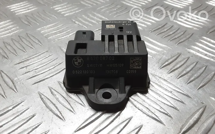 BMW 3 F30 F35 F31 Przekaźnik / Modul układu ogrzewania wstępnego 857008702