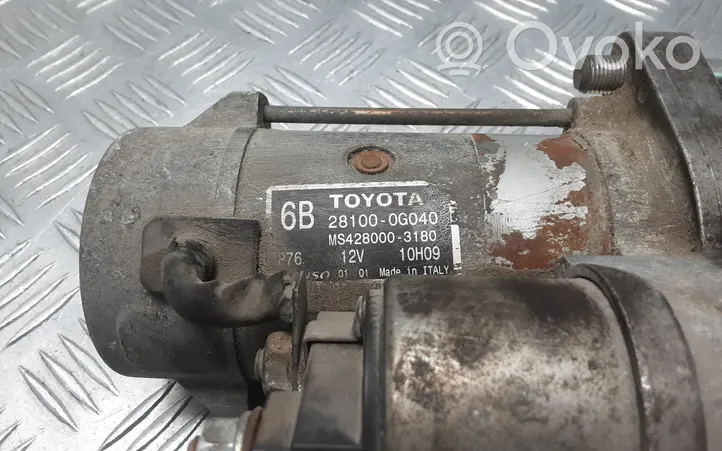 Toyota Avensis T250 Motor de arranque 281000G040