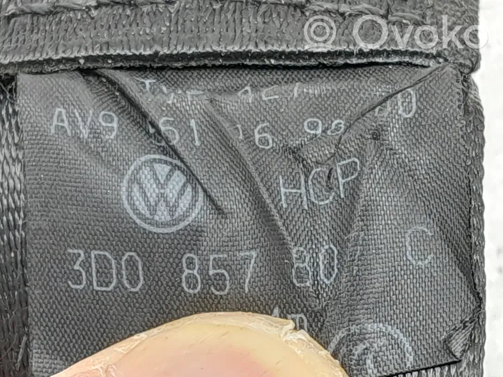 Volkswagen Phaeton Cinturón medio (trasero) 3D0857807C