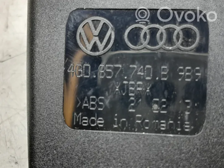 Audi A6 S6 C7 4G Takaistuimen turvavyön solki 4G0857740B