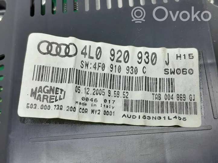 Audi Q7 4L Nopeusmittari (mittaristo) 4L0920930J