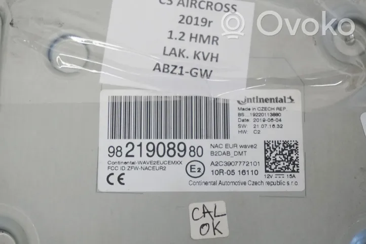 Citroen C3 Aircross Unità principale autoradio/CD/DVD/GPS 9821908980
