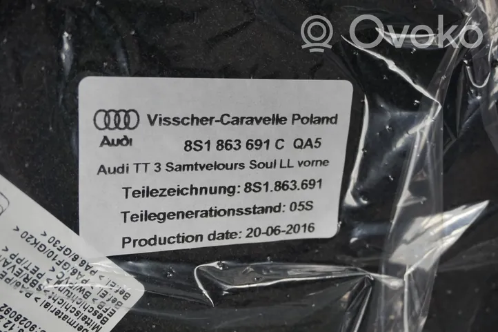 Audi TT TTS RS Mk3 8S Kilimėlių komplektas 8S1863691C