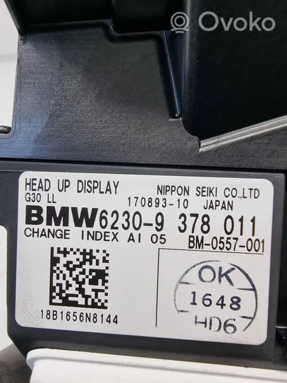 BMW 5 G30 G31 Schermo del visore a sovrimpressione 9378011