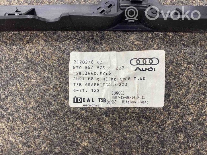 Audi A5 8T 8F Takaluukun alaosan verhoilu 8T0867975A