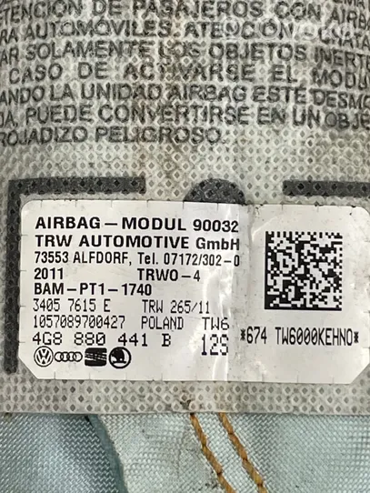 Audi A6 S6 C7 4G Poduszka powietrzna Airbag boczna 4G8880441B