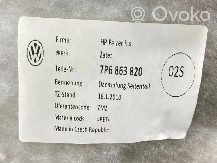 Volkswagen Touareg II Нижний отделочный щит бока багажника 7P6863820