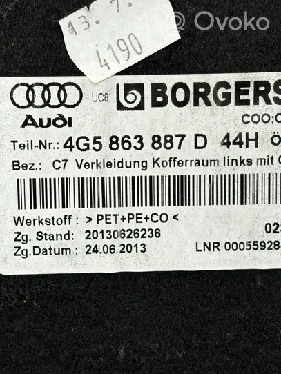 Audi A6 S6 C7 4G Altro elemento di rivestimento bagagliaio/baule 4G5863887D