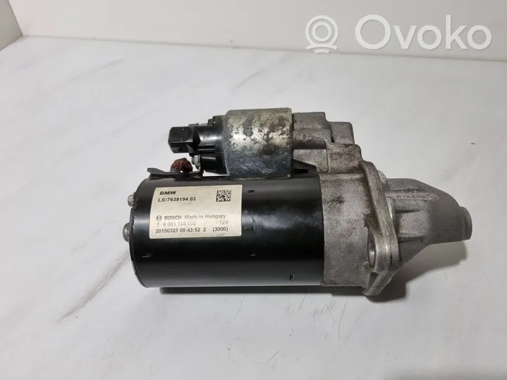 BMW X1 E84 Motor de arranque 7638194