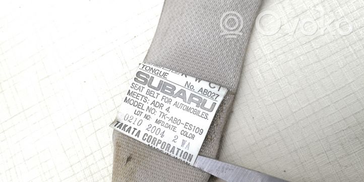 Subaru Outback Rear seatbelt buckle 