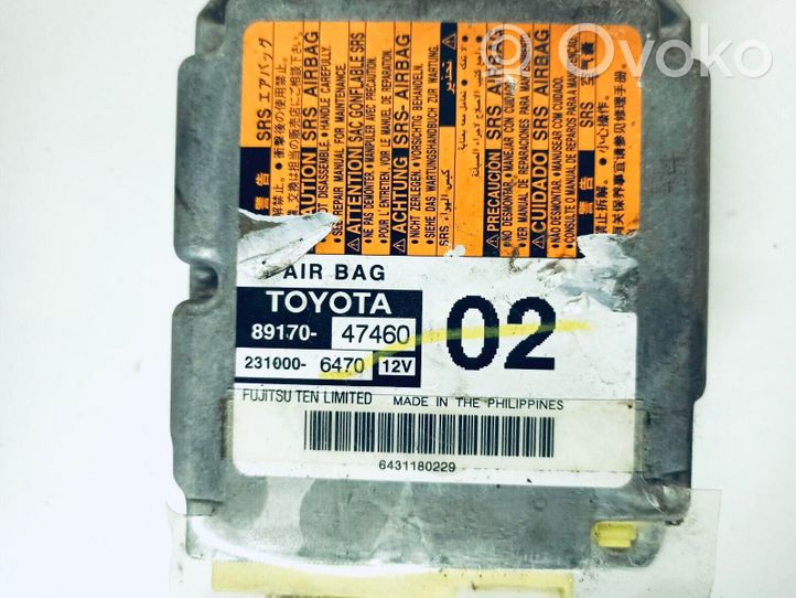 Toyota Prius (XW30) Module de contrôle airbag 8917047460