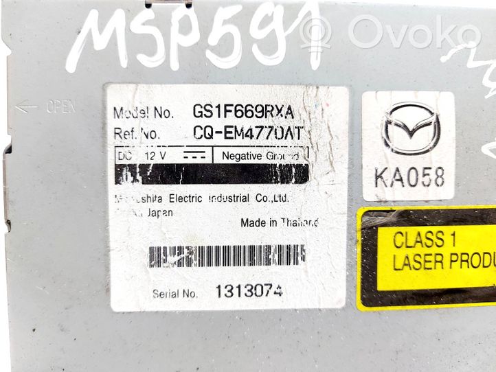 Mazda 6 Panel / Radioodtwarzacz CD/DVD/GPS GS1F669RXA