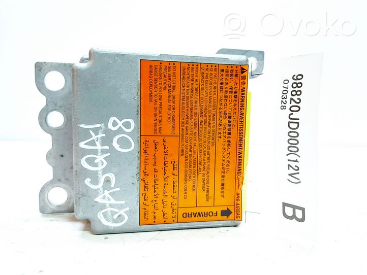 Nissan Qashqai Module de contrôle airbag 98820JD000