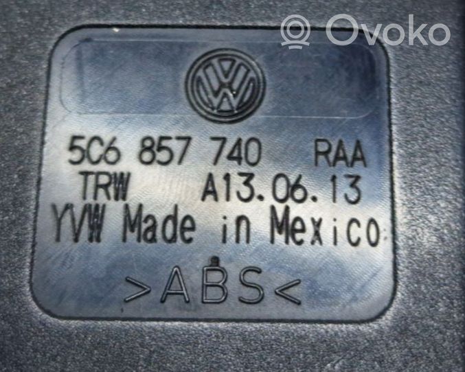 Volkswagen Jetta VI Keskipaikan turvavyö (takaistuin) 5C6857807M