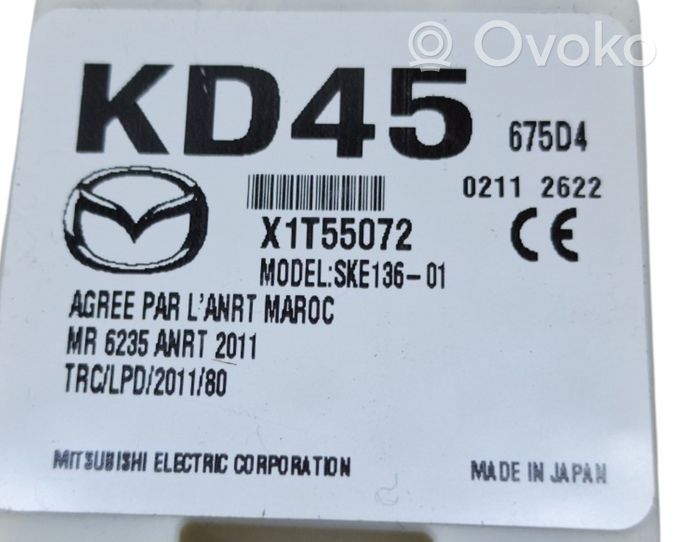 Mazda CX-5 Moduł / Sterownik systemu uruchamiania bezkluczykowego KD45675D4