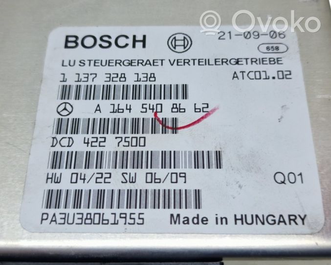 Mercedes-Benz GL X164 Module de contrôle de boîte de vitesses ECU 1137328138