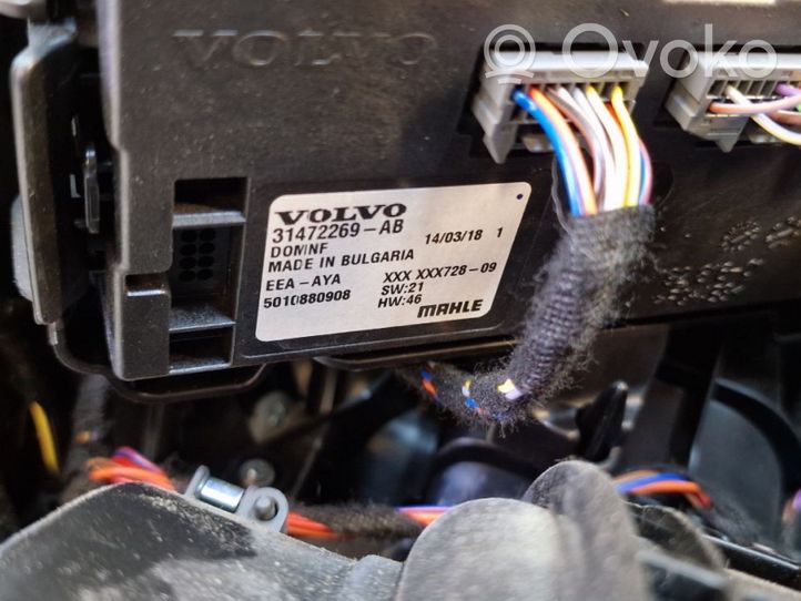 Volvo S90, V90 Scatola climatizzatore riscaldamento abitacolo assemblata 31472269AB