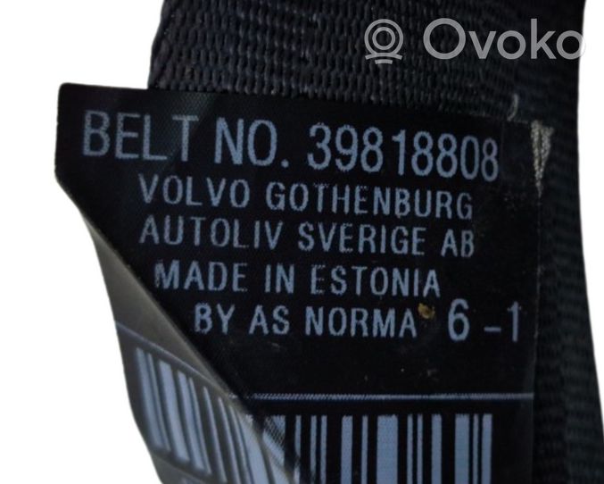 Volvo XC70 Cintura di sicurezza posteriore 39818808