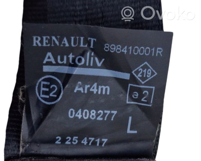 Renault Scenic III -  Grand scenic III Kolmannen istuinrivin turvavyö 898410001R