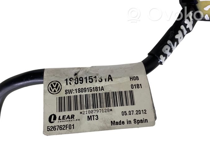 Volkswagen Jetta VI Câble négatif masse batterie 180915181A