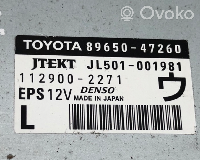 Toyota Prius (XW30) Centralina/modulo servosterzo 8965047260
