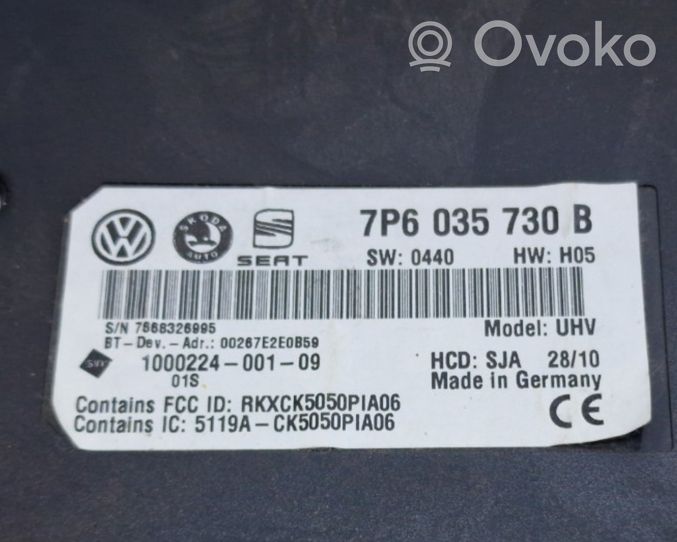 Volkswagen Tiguan Bluetooth control unit module 7P6035730B