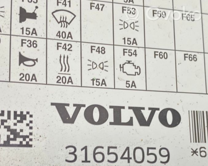 Volvo V60 Set scatola dei fusibili 31654059