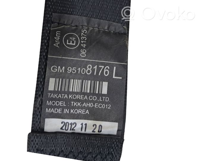Opel Mokka Pas bezpieczeństwa fotela tylnego 95108176