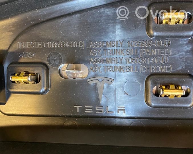 Tesla Model X Osłona pasa bagażnika 103599400C